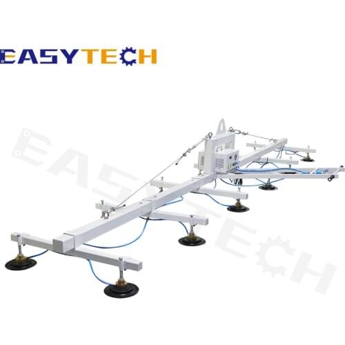Automatic pneumatic cups metal aluminum copper sheet 1T telescopic for lifting glass curtain wall suction crane equipment