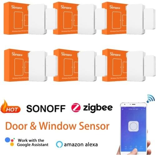 30pcs SONOFF SNZB-04 ZigBee Wireless Door/Window Sensor Detector On/ Off Alert Notification via eWeLink APP Smart Home Security