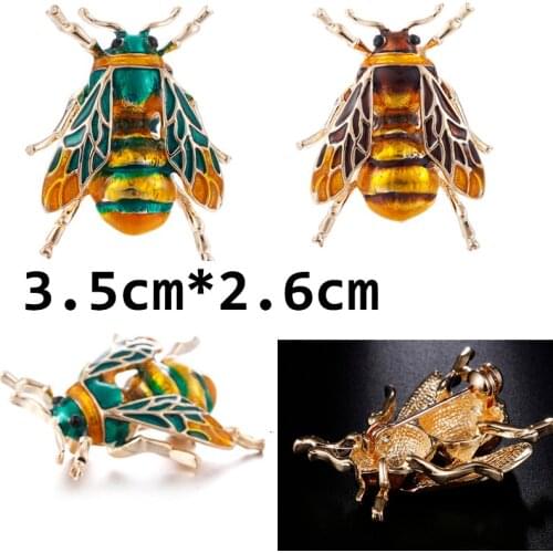 Insect Bumble Bee Brooch For Women Kids Girls Bee Jewelry Color Yellow Green Enamel Brooches Jewelry Bumble Bee