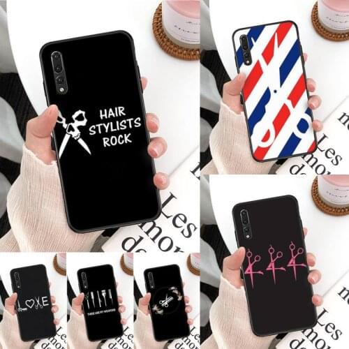 Hair Stylist Scissors Phone Case For Huawei Mate 30 Pro P20 P30 P40 pro lite Y7 Y6 2019 case for Honor 8X 8A 10 20lite 10i