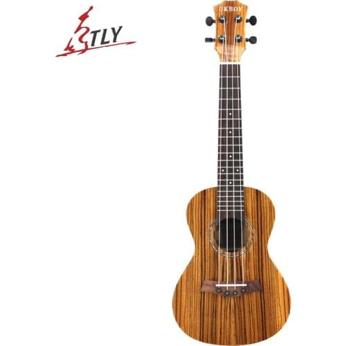 Eastun 23" Glossy Ukelele Rosewood Fingerboard 4 Strings Hawaiian Mini Guitar zebra pattern Ukulele Uke