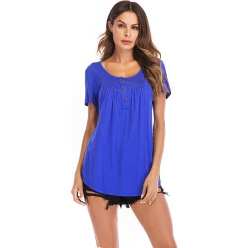 Женские хлопковые футболки FANTIGO China At AliExpress