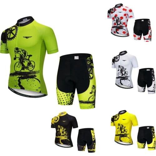 Mens Cycling jersey set Reflective cycling clothing bike team clothing Maillot Ciclismo MTB Wear Bicycle Cycling Clothing