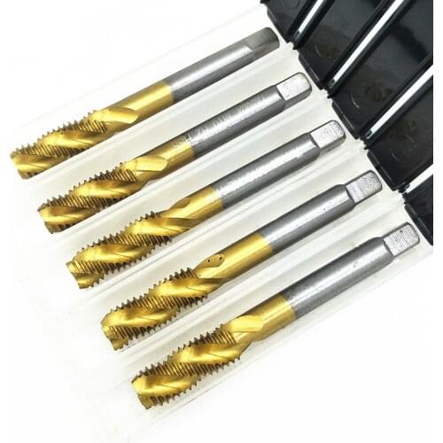 M2 m 3 m4 m5 m6 m8 M10-M18 cobalt titanium plating machine taps spiral tap for cnc stainless steel process