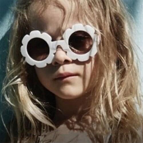 Cute Kids Sunglasses Children Sun Flower Glasses Round Baby UV400 Shades Goggles Eyewear Girls Eyeglasses Boys Oculos De Sol