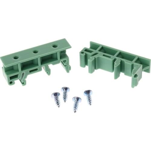 PCB 35mm DIN Rail Mounting Adapter Circuit Board Bracket Holder Carrier Clips