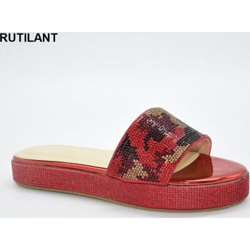 New Arrival Shoes for Wedding Women Italian Women Party Shoes Decorated with Rhinestone Open Toe Shoes Rhinestone Pumps