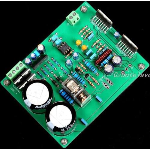 1pcs finished Mono 90W power amplifier board with power protection LINN LK140 circuit