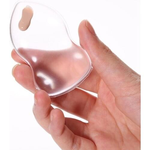 Silicone Makeup Sponge, Clear Applicator & Blender Cosmetic Puff BB Pad for all Liquid Foundation Cream Cosmetic Beauty Tools
