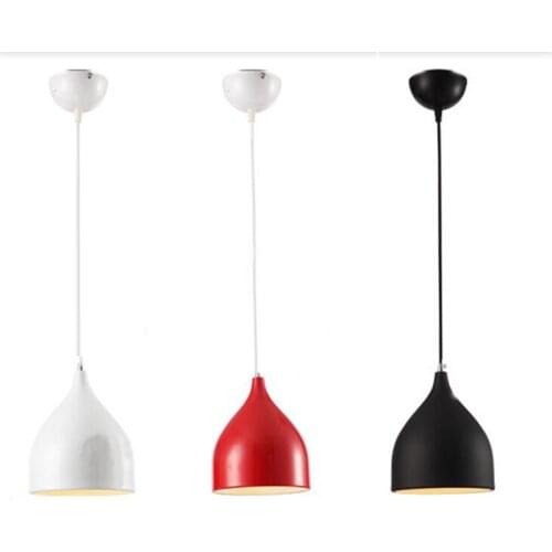 Modern Ceiling Lamp Light Metal Pendant Lighting Fixtures for Home Restaurant Dining Room Kitchen Decor E27 110~220V