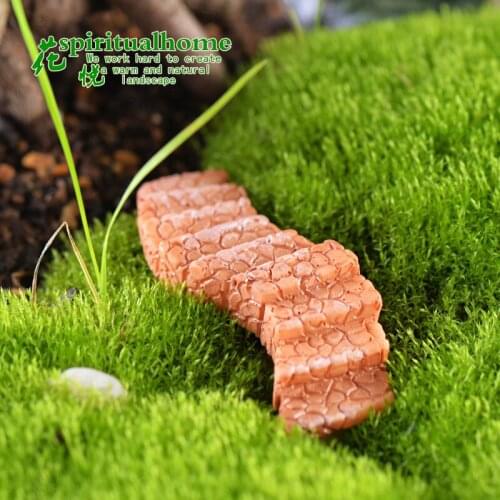 Fairy Resin Garden Decor Mini Craft Figurine Road Stairs Grassland Grass Pool Ornament Miniature