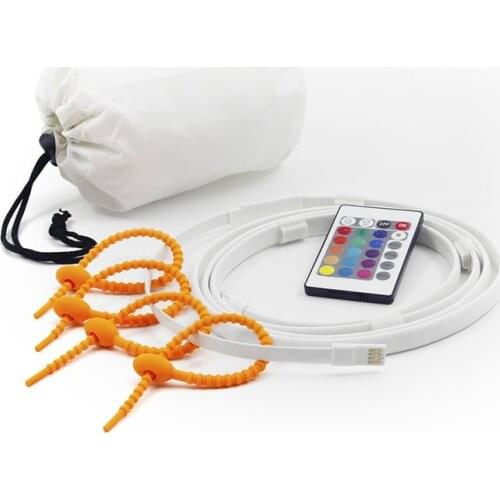 Waterproof Camping RGB LED Strip Light Lantern Lamp 1.5/2M SMD 2835 5V USB LED Rope Light Outdoor Hiking Camp Tent Hanging Lamp