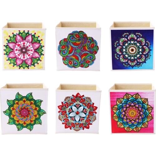 Diamond Painting Storage Boxes Diamond Art Storage Bag Folding Box Cross Stitch Embroidery Case Special Shaped Drill Number Kit