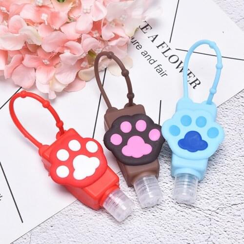 Funny Silicone Mini Hand Sanitizer Holder Travel Portable Safe Gel Holder Hangable Liquid Soap Dispenser Containers