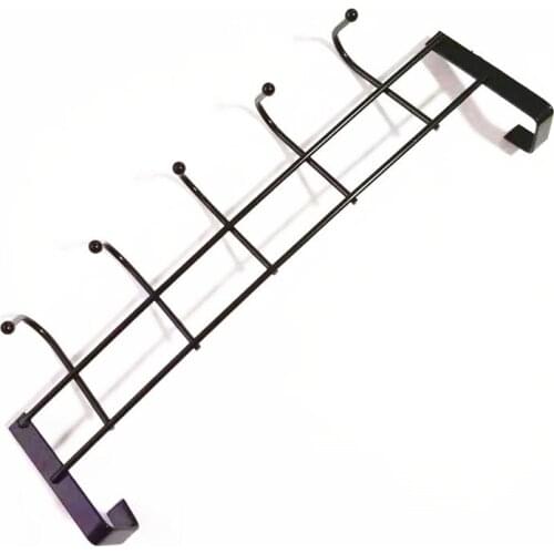 1Pcs Stainless Steel Door Hooks Multi-Function Nail-Free Clothes Hooks Towel Hanger Storage Rack For Kitchen Bathroom Hook