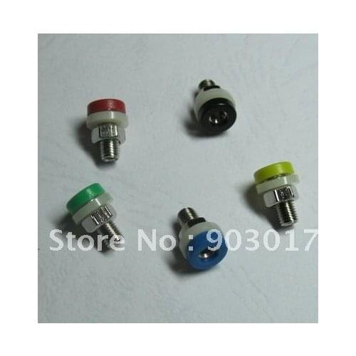 1000 pcs per lot 5 Colors Red & Black & Yellow & Blue & Green For 2mm Banana Plug Banana Jack hot sale