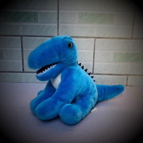 2019 Cute Soft Simulation Blue Dinosaur Plush Toy Children Kids Boys Girls New Zealand Animals Birthday Gift PP Cotton