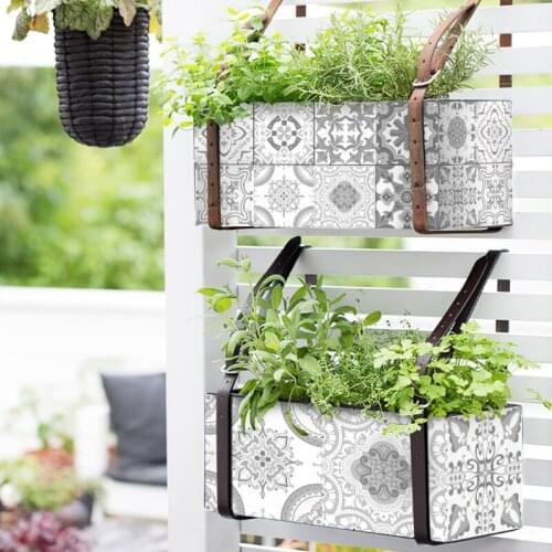 24pcs Mandala Backsplash Tile Stickers Peel Stick Wall Sticky Waterproof Removable Tile Decals DIY Stair Sticker for Bathroom