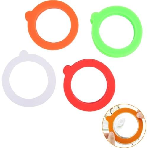 5Pcs Silicone Jar Gaskets Food Storege Jars Replacement Airtight Leak-Proof Rubber Seals Rings Fits Regular Mouth Canning Jars