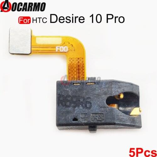 5Pcs/Lot Headphone Jack Cable For HTC Desire 10 Pro Earphone Plug Port Flex Cable Repair Parts