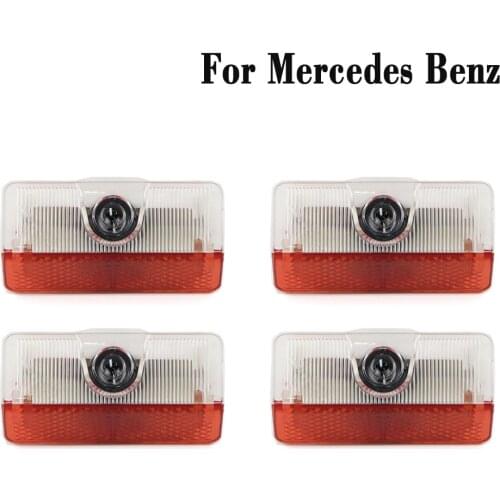 Car Door Lights LED Welcome Lamp Laser Projector Emblem Courtesy Ghost Luces For Mercedes Benz A B Class GLK 250 280 350