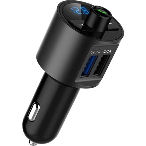 Car MP3 Player Bluetooth 5.0 Receiver FM Transmitter Radio Modulator Dual USB QC3.0 Car Charger U Disk Interior Accessories