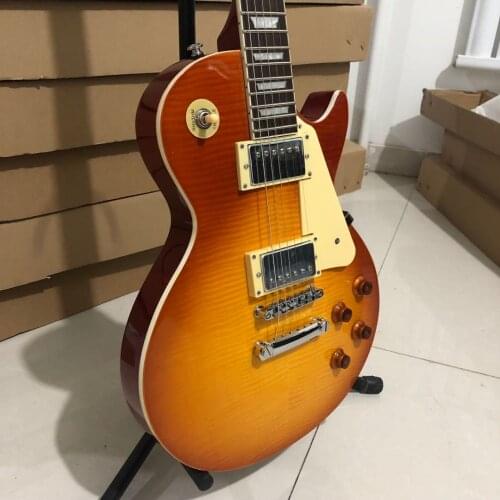 FREE SHIPPING CHINESE GUITAR FACTORY DIRECT VINTAGE SUNBURST VERSION CLASSICAL 57 QUILCK DELIVERY