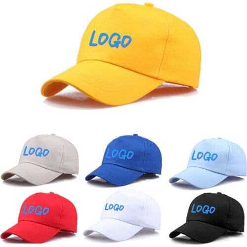 Print Logo Solid Color MenS Baseball Caps Summer Adjustable Unisex Hip Hop Visor Hats For Women Outdoor Sport Sun Fishing Hat