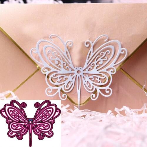 Borboleta corte de metal dados para estêncil scrapbooking álbum novo para ponto cortado artesanato morrer estêncil troqueles