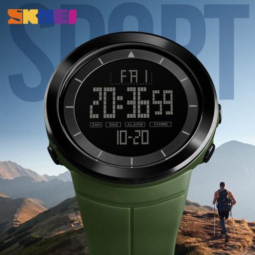 SKMEI Clock Men Watch Sports Data Multifunction Countdown Watches Digital Stopwatch Watch Wrist Alarm Double Relogio Masculino