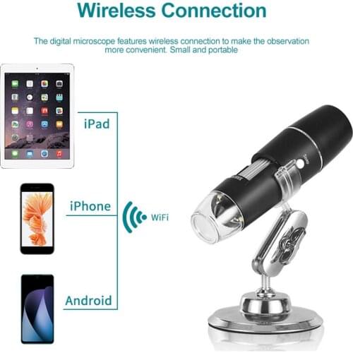 0-1000X Digital Microscope Wifi Microscope Magnifier USB Microscopes With Stand For Android IOS IPhoneIPad Digital Microscope