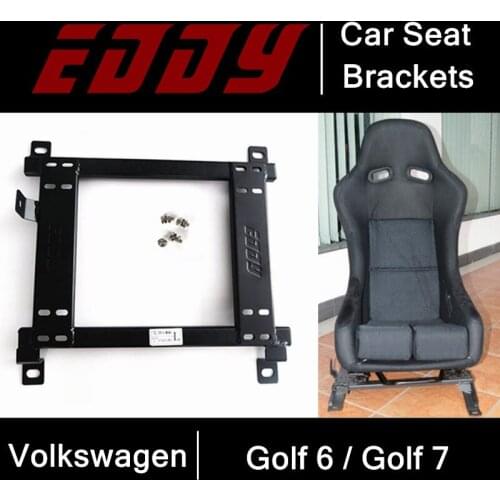 EDDY High Strength Car Seat Base for Volkswagen Golf 6 / Golf 7 Iron Stainless Car Seat Mounting Brackets Auto Parts Accessories
