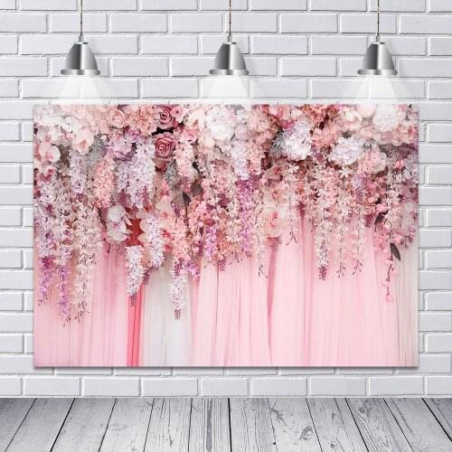 Wedding Photocall Flower Marriage Birthday Valentines Day Backdrop Castle Photography Background Photo Studio Photophone