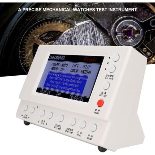 Weishi6000 High Mechanical Watch Testing Tool Timegrapher Tool 90-240V UK Plug High Quality Watch Tool For Watchmaker