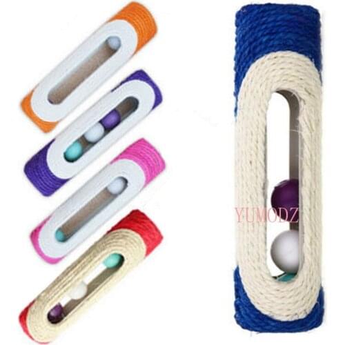 Cat Scratcher Rolling Tunnel Sisal Ball Trapped with 3 Ball Interactive Training Toys for Cats pet toys cat accessories pet