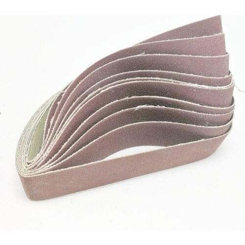 10Pcs 20*520mm Sanding Belt 60/120/180/240/320/400/800/1000 Grit for Sander Adapter Polishing Machine Abrasive Tools