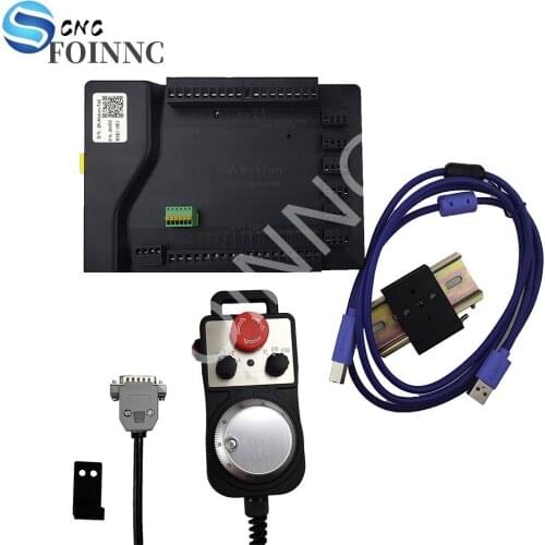 Mach3 USB CNC 3/4/5/6 axis stepper motor controller card High quality Smooth Motion USB Breakout board 24V + CNC 6 axis MPG hand