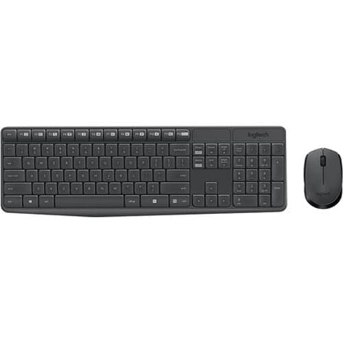Logitech MK235 2.4GHz Multimedia USB Wireless Keyboard and Mouse Combo