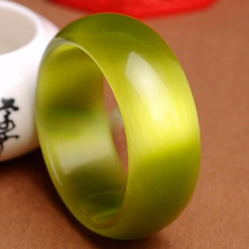 Natural Jade Bangles Womens Green Jadeite Bracelet Fashion Charm Round Bangle for Women Men Fine Jewelry