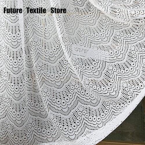 2021 New New French Elegant Lace Curtains, High-end Luxury Hollow Curtains Customization Curtains for Living Dining Room Bedroom