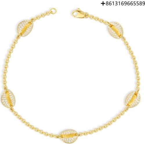 Original Reproduction 1:1 Shell Anklet Summer New