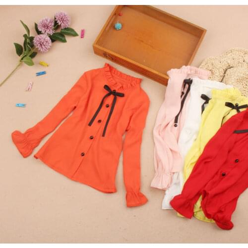 Baby girl clothes 2020 Spring girls blouse children clothes chiffon child shirt kids clothes girls tops blusas 5 colors 2-16Y