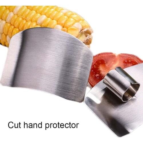 Vegetable Cutter Hand Guard Stainless Steel Finger Guard Hand Cut Hand Protector Knife Cut Finger Protection Tool Cooking Tool