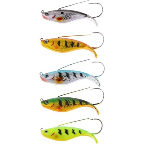 Plastic Hard Fishing Lure Wobblers VIB Lure Crankbait with Anti-hang Grass Hook 5 Colors 3.3'' / 21.2g