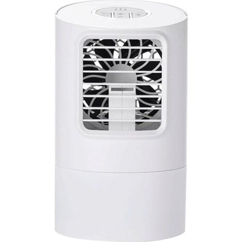 Portable Air Conditioner Fan, Evaporative Air Cooler, Small Air Conditioner, Portable 3 Speeds, 7 Color LED Night Light