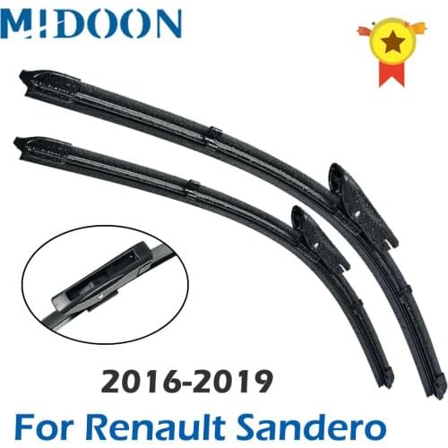 MIDOON Wiper Front Wiper Blades For Dacia Renault Sandero MK 2 2016 2017 2018 2019 Windshield Windscreen Front Window 22"+19"