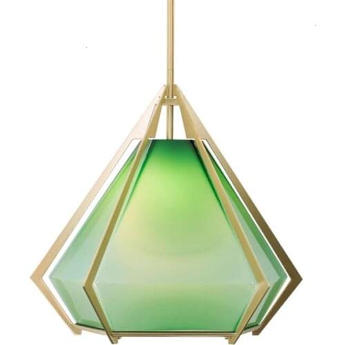 Shenzhen Oriental Green Source Technology Co Ltd Design Pendant Green Lamp European Green Chandelier Hanging Lamp