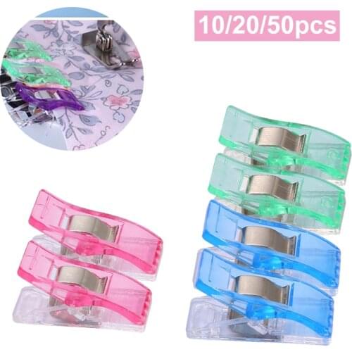 Sewing Clips DIY Crafts Plastic Clamps Colorful Safety Plastic Clamps Fabric clip hemming clip sewing tools sewing accessories