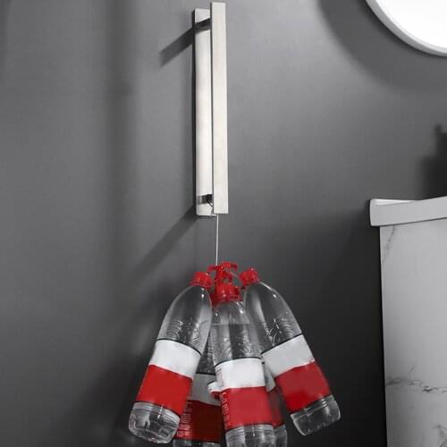 Modern Wall Mounted Towel Rail Rack Bar Shelf No Drill for Bathroom Kitchen