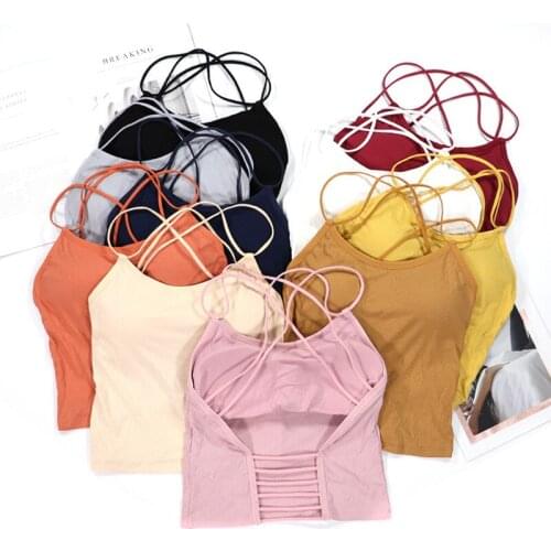 Sports Bra Women Girl Fitness Long Underwear Running Yoga Sport Tops Jogging Gym Sports Top Women Push Up Cotton Sports Bras